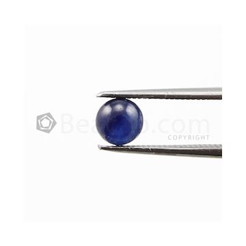 5 mm - Dark Blue Sapphire Round Shape - 37 Pieces - 28.32 carats (SaCab1026)