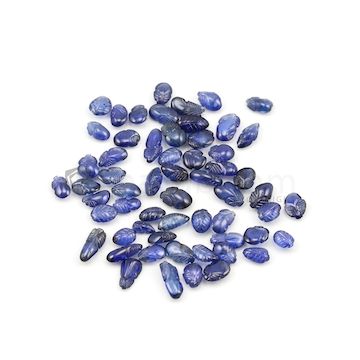 5.80 x 4.50 mm to 9.30 x 4 mm - Medium Blue Sapphire Leaf Shape - 59 Pieces - 38.06 carats (SCar1036)