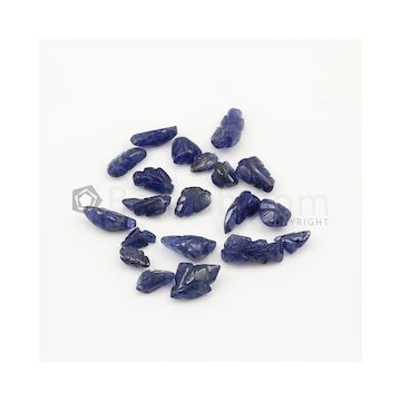 7 x 4.50 mm to 12.50 x 5.80 mm - Dark Blue Sapphire Leaf Shape - 20 Pieces - 32.92 carats (SCar1052)