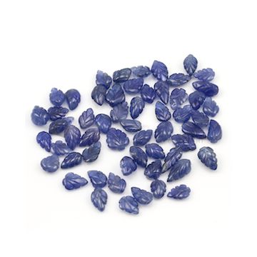 8.30 x 5.50 mm to 11.60 x 5.90 mm - Medium Blue Sapphire Leaf Shape - 57 Pieces - 79.41 carats (SCar1060)
