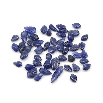 8 x 5.50 mm to 18.30 x 5.70 mm - Dark Blue Sapphire Leaf Shape - 50 Pieces - 91.48 carats (SCar1062)