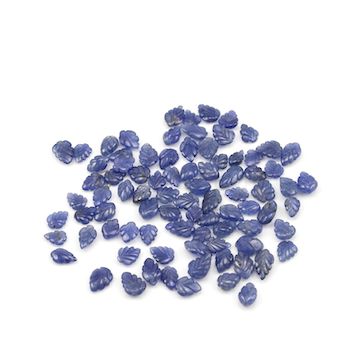 7 x 5.50 mm to 11.20 x 6 mm - Medium Blue Sapphire Leaf Shape - 85 Pieces - 98.76 carats (SCar1065)