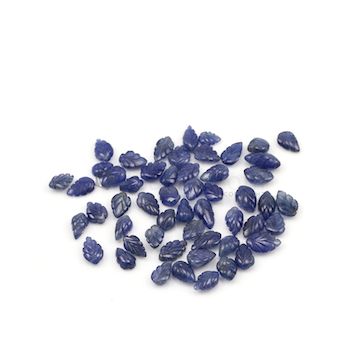 7.20 x 5.40 mm to 11.70 x 6 mm - Dark Blue Sapphire Leaf Shape - 53 Pieces - 88.19 carats (SCar1067)