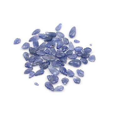 6.50 x 4.70 mm to 12.20 x 6 mm - Medium Blue Sapphire Leaf Shape - 58 Pieces - 70.09 carats (SCar1073)