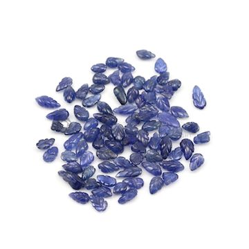 5.50 x 3 mm to 13 x 5 mm - Medium Blue Sapphire Leaf Shape - 85 Pieces - 86.62 carats (SCar1078)