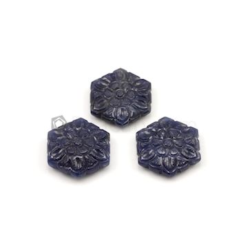 7 x 4.50 mm to 9.60 x 5.20 mm - Medium Blue Sapphire Leaf Shape - 90 Pieces - 86.02 carats (SCar1079)