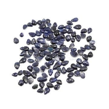 6 x 3.80 mm to 8 x 5 mm - Dark Blue Sapphire Leaf Shape - 358 Pieces - 248.13 carats (SCar1083)