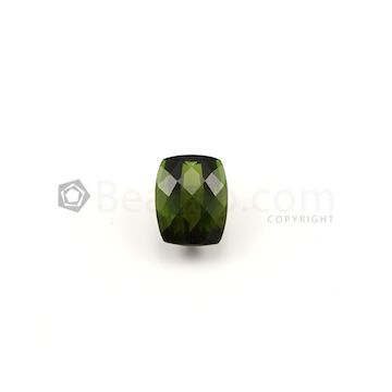 13 x 11 mm - Dark Green Tourmaline Cushion Cut - 1 Piece - 8.88 carats (ToCS1002)