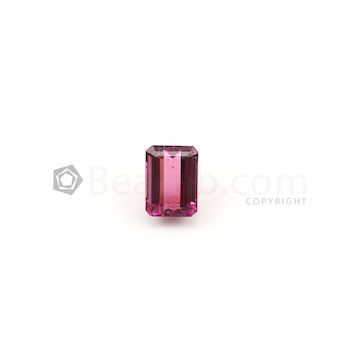 11.70 x 8.70 mm - Dark Pink Tourmaline Emerald Cut - 1 Piece - 5.01 carats (ToCS1022)