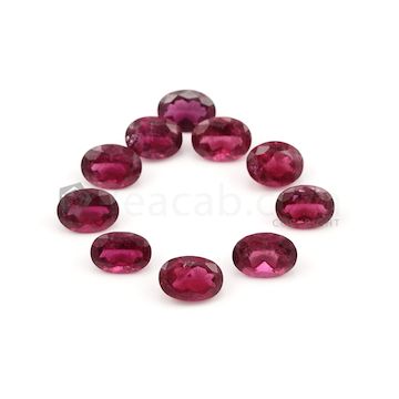 11.50 x 8.70 mm to 11 x 8.20 mm - Medium Pink Tourmaline Oval Cut - 10 Pieces - 36.27 carats (ToCS1041)