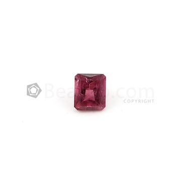 12.50 x 10.30 mm - Dark Pink Tourmaline Emerald Cut - 1 Piece - 7.86 carats (ToCS1053)
