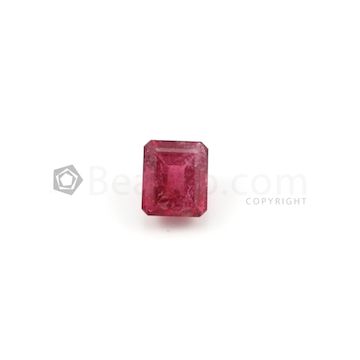 12.50 x 10.70 mm - Medium Pink Tourmaline Emerald Cut - 1 Piece - 8.00 carats (ToCS1060)