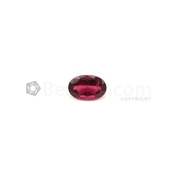 12.90 x 8.80 mm - Dark Red Tourmaline Oval Cut - 1 Piece - 4.42 carats (ToCS1070)