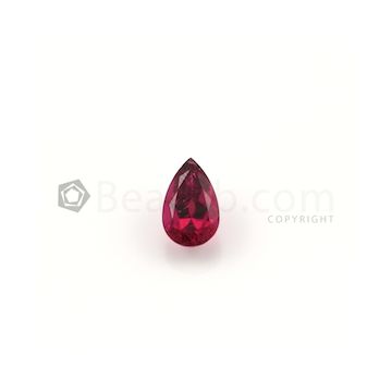 12.50 x 7.90 mm - Medium Red Tourmaline Pear Cut - 1 Piece - 3.42 carats (ToCS1076)