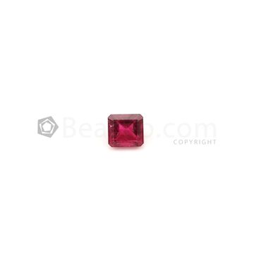 7.60 x 7 mm - Dark Pink Tourmaline Emerald Cut - 1 Piece - 2.12 carats (ToCS1100)