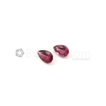 9 x 6 mm to 10 x 6.20 mm - Light Pink Tourmaline Pear Cut - 2 Pieces - 2.84 carats (ToCS1142)