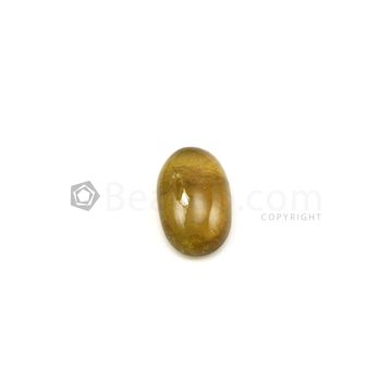 26.50 x 18.10 mm - Dark Yellow Tourmaline Oval Cabochon - 1 Pieces - 42.00 carats (ToCab1085)