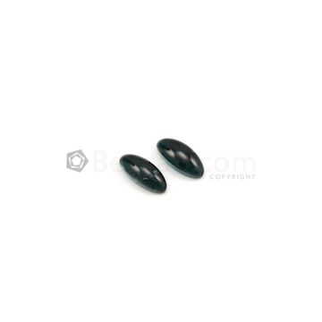 19 x 8 mm to 19 x 8.50 mm - Medium Blue Tourmaline Marquise Cabochons - 2 Pieces - 17.10 carats (ToCab1101)