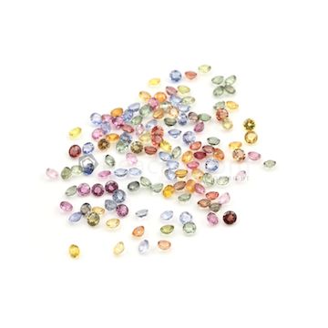 4 mm - Medium Tones Multi-Sapphire Round Cut Stones - 125 Pieces - 44.83 carats (MSCS1017)