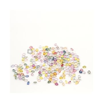 4 x 3 mm - Medium Tones Multi-Sapphire Oval Cut Stones - 232 Pieces - 53.75 carats (MSCS1026)