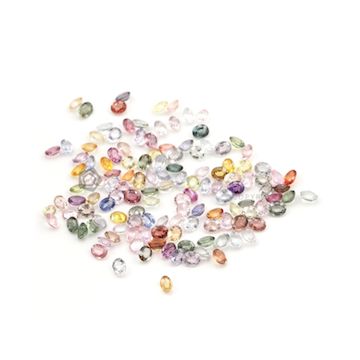 5 x 4 mm - Medium Tones Multi-Sapphire Oval Cut Stones - 136 Pieces - 62.19 carats (MSCS1027)