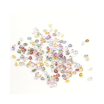5 x 4 mm - Light Tones Multi-Sapphire Oval Cut Stones - 178 Pieces - 83.35 carats (MSCS1030)
