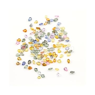 5 x 4 mm - Medium Tones Multi-Sapphire Pear Cut Stones - 134 Pieces - 52.92 carats (MSCS1039)