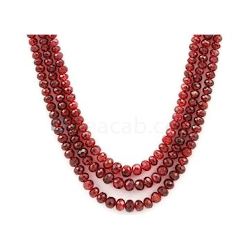 3.00 to 6.00 mm - Medium Purple-Red Spinel Faceted Beads - 3 Lines - 207.95 carats - SPNFB1003