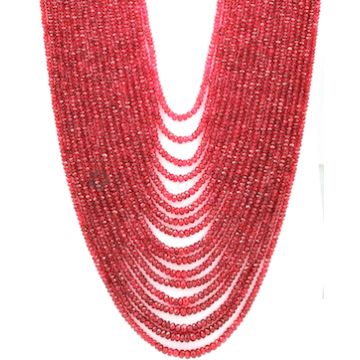 2.50 to 5.00 mm - Medium Purple-Red Spinel Faceted Beads - 17 Lines - 945.85 carats - SPNFB1005