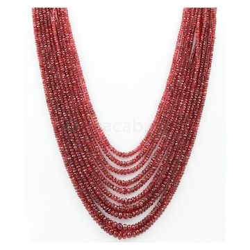 2.50 to 6.50 mm - Medium Purple-Red Spinel Faceted Beads - 10 Lines - 496.55 carats - SPNFB1011