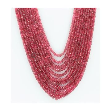 2.50 to 8.00 mm - Medium Purple-Red Spinel Faceted Beads - 10 Lines - 493.00 carats - SPNFB1014