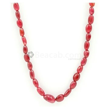 5.00 to 10.00 mm - Medium Purple-Red Spinel Tumbled Beads - 1 Line - 110.00 carats - SPNTUB1003