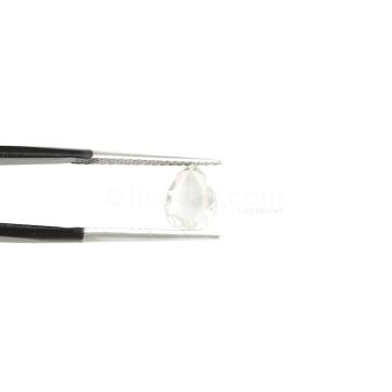 2 ct. - Pear (J-VS1) White Rose Cut Diamond - 9.40 x 6.90 x 3 mm (WDRC1017)