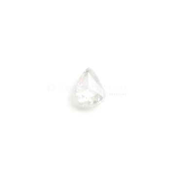 0.92 ct. Pear (D-SI1) White Rose Cut Diamond - 8.80 x 5.70 x 1.70 mm (WDRC1029)