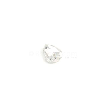 0.71 ct. Pear (H-VS2) White Rose Cut Diamond - 8 x 5.8 x 1.8 mm (WDRC1116)