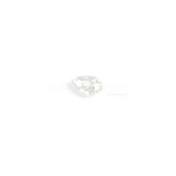 0.99 ct. Pear (J-SI2) White Rose Cut Diamond - 8 x 5.50 x 2.4 mm (WDRC1053)