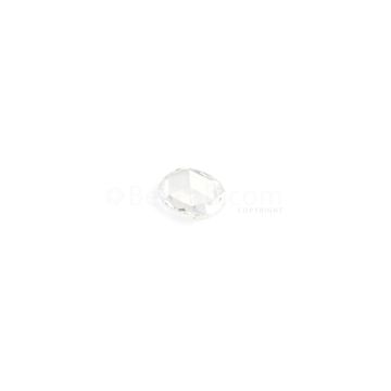 0.58 ct. Oval (H-VVS2) White Rose Cut Diamond - 6.5 x 5.2 x 1.5 mm (WDRC1108)
