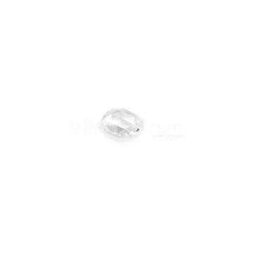 0.63 ct. Oval (G-SI1) White Rose Cut Diamond - 6.50 x 5 x 2 mm (WDRC1092)