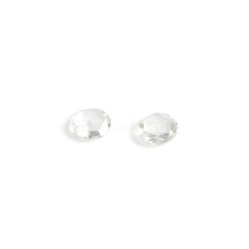 1.21 ct. Round  (I-VVS2) White Rose Cut Diamond - 5.8 x 1.8 mm & 5.9 x 1.7 mm (WDRC1135)