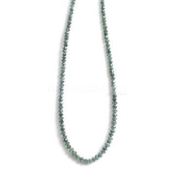 1 Line - Blue Diamond Faceted Beads - 22.24 cts - 1.8 to 3.3 mm (BLUDB1009)