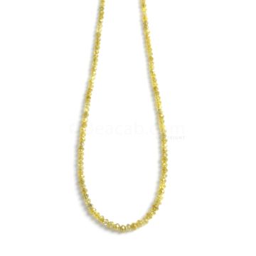 1 Line - Yellow Diamond Faceted Beads - 20.66 cts - 2.2 to 3.3 mm (YDIA1040)