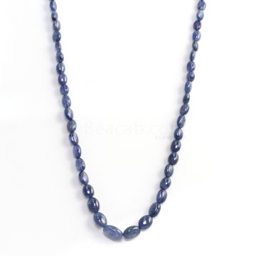 1 Line - Medium Blue Sapphire Tumbled Beads - 110 cts - 4.9 x 3.8 mm to 11.2 x 7.9 mm (STUB1018)