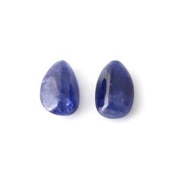 2 Pcs - Medium Blue Sapphire (No Heat) in Free Form Tumbled Shape - 48.80 cts - 25 x 13.5 mm & 25 x 13.2 mm (SFF1003)