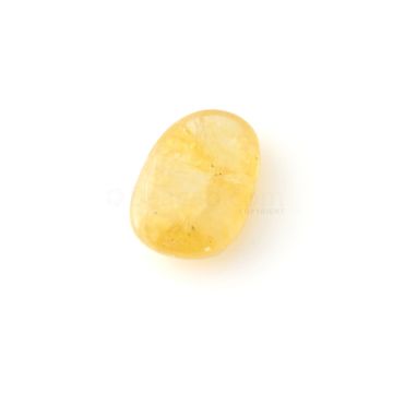 1 Pc - Medium Yellow Yellow Sapphire in Free Form Tumbled Shape - 46.05 cts - 25 x 17.5 x 9 mm (YSFF1018)