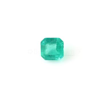 1 Pc - Medium Green Emerald Cut Stone - 10.88 cts - 13.4 x 13.2 x 8.7 mm (EMCS1004)