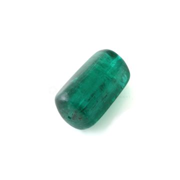 1 Pc - Medium Green Emerald Tumbled Bead - 57.76 cts - 25 x 17.4 mm (EMTUB1100)