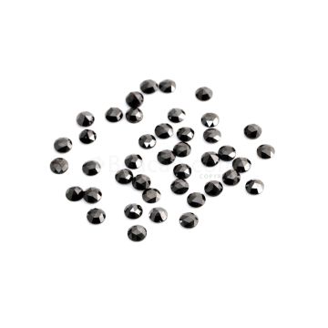 41 Pcs - Black Round Diamond Rose Cut Lot - 28.59 cts. - 5.50 mm (DRC1335)