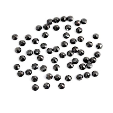 59 Pcs - Black Round Diamond Rose Cut Lot - 43.39 cts. - 5.50 mm (DRC1337)