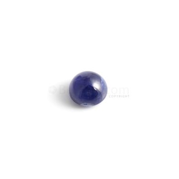 1 Pc - Unheated Blue Ceylon Sapphire Tumbled Cabochon - 5.4 cts. - 9.2 mm (SFF1009)