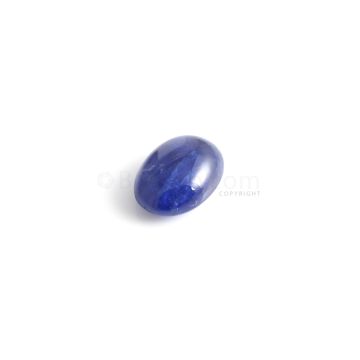 1 Pc - Unheated Blue Ceylon Sapphire Tumbled Cabochon - 6.13 cts. - 12.1 x 9 mm (SFF1010)